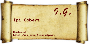 Ipi Gobert névjegykártya